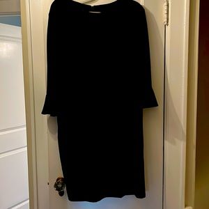 Donna Morgan black velvet dress